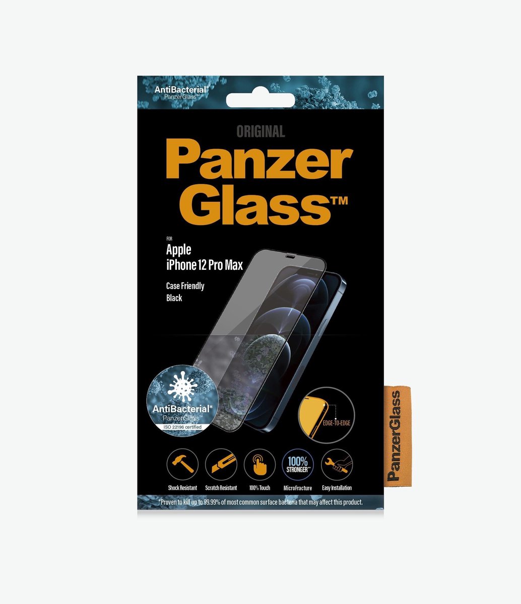 PanzerGlass Case Friendly Apple iPhone 12 Pro Max Screenprotector Glas