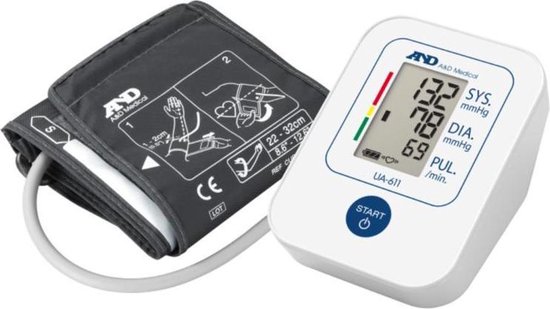 A&D Medical UA-611 - Bovenarm bloeddrukmeter - 30 geheugen plaatsen - Hartslag detectie