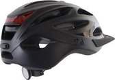 qt cycle tech helm urban 52-58 cm zwart led verlichting 2810376