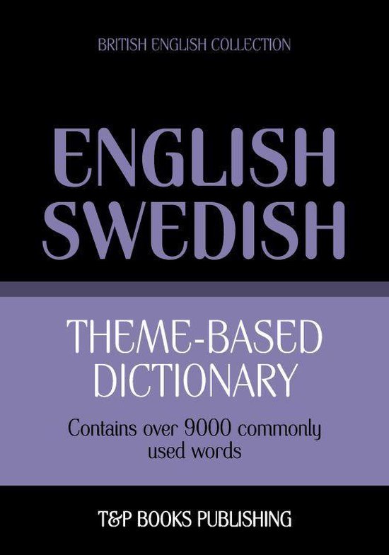 Theme-based dictionary British English-Swedish - 9000 words - cover