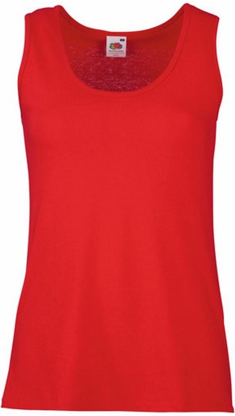 Fruit Of The Loom Dames / Vrouwen Dames-Fit Valueweight Hemd (Rood)