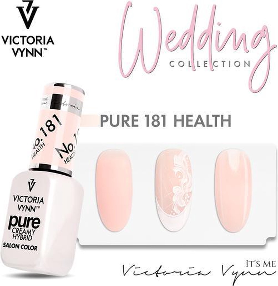 Victoria Vyn Gellak - Gel Nagellak - Pure Wedding Collectie - 181 Health - 8 ml. - Roze