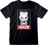 DC Comics Batman Heren Tshirt -XL- The Joker Zwart