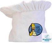 Chapeau de chef blanc "Les Simpsons" adultes