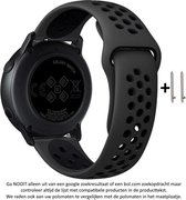 Siliconen Sporthorlogebandje - Geschikt voor 22 mm Smartwatches - Zwart