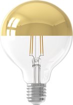 CALEX - LED Lamp - Globe - Filament G95 Kopspiegellamp - E27 Fitting - Dimbaar - 4W - Warm Wit 2300K - Goud - BSE