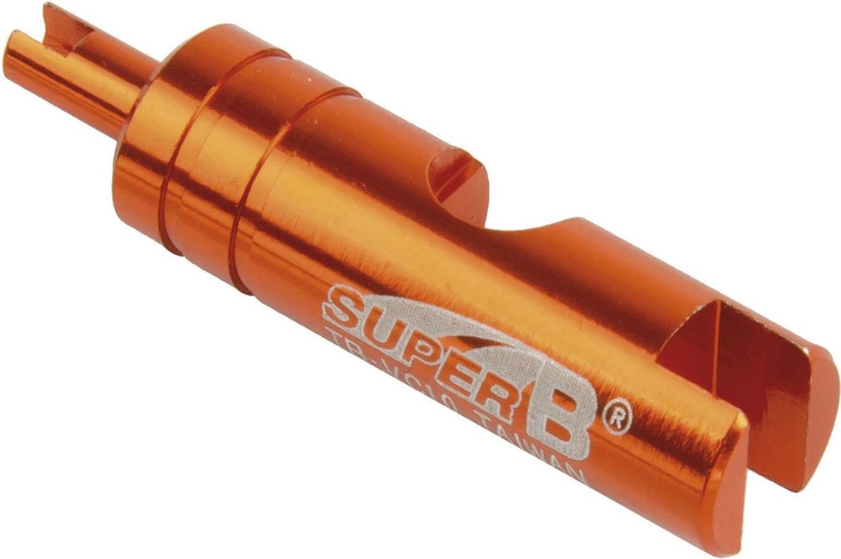 Gereedschap superb ventiel sleutel schrader en presta - ZWART - Super B
