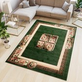 Tapiso Atlas PP Vloerkleed Groen Klassiek Woonkamer Tapijt Maat- 140x200