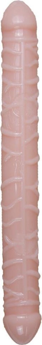 Goedkoopste Dildo-Flexible Double Dong - Beige