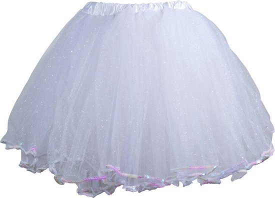 Authenticatie Grote hoeveelheid Faial Luxe tule rokje - tutu - volwassen petticoat - wit - party - feestje -  ballet -... | bol.com