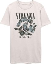 Nirvana - Heart Shaped Box Heren T-shirt - M - Wit