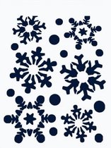 Peha kerst/winter raamsjabloon - sneeuwvlokjes - 21 x 30 cm