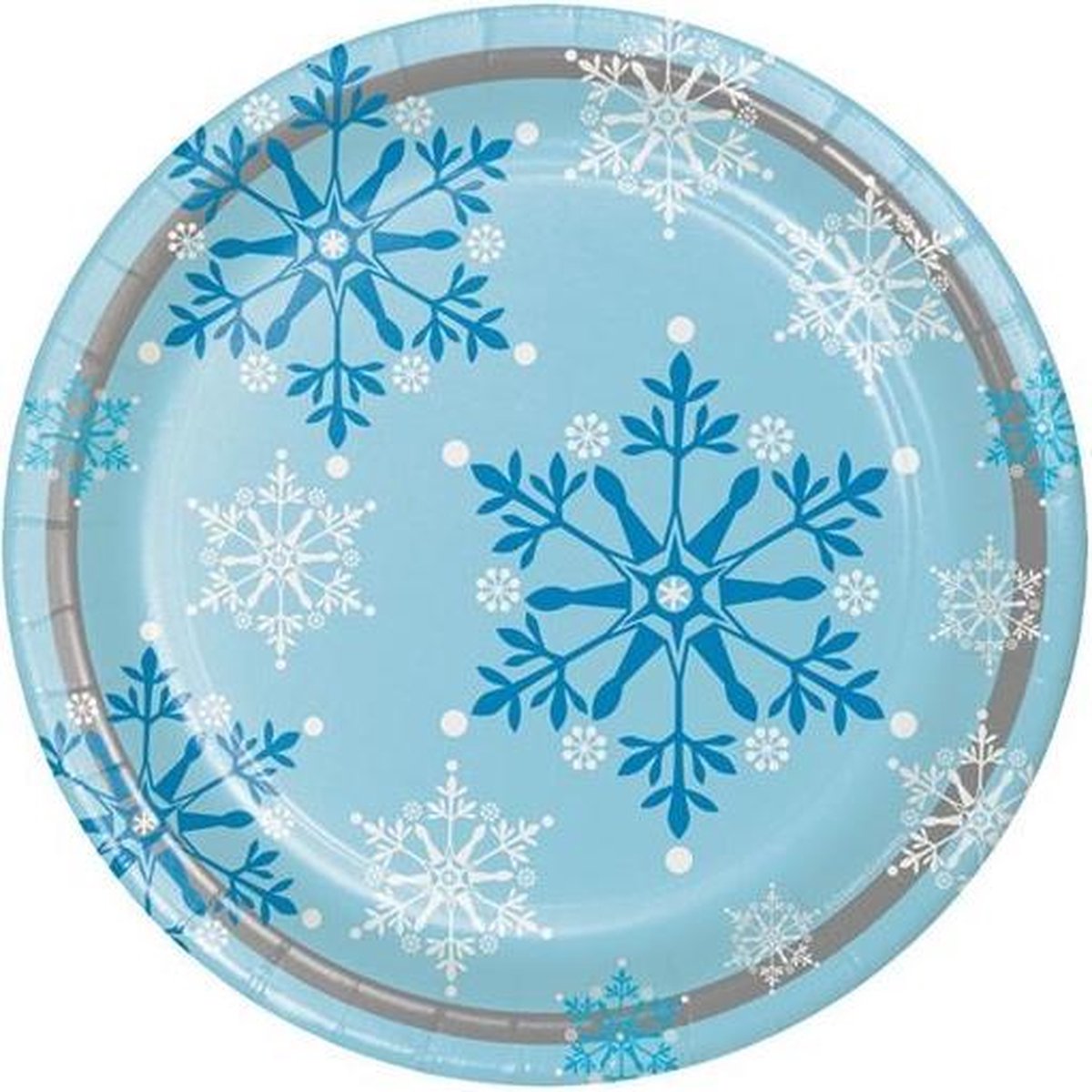 Bordjes sneeuwvlokken (23cm, 8st)