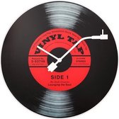 NeXtime NE-8141 Wandklok Dia. 43 Cm, Glas, 'Vinyl Tap'