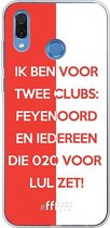 6F hoesje - geschikt voor Honor Play -  Transparant TPU Case - Feyenoord - Quote #ffffff