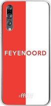 6F hoesje - geschikt voor Huawei P20 Pro -  Transparant TPU Case - Feyenoord - met opdruk #ffffff