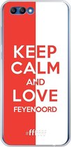 6F hoesje - geschikt voor Honor 10 -  Transparant TPU Case - Feyenoord - Keep calm #ffffff