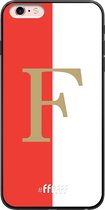 6F hoesje - geschikt voor iPhone 6 Plus -  Transparant TPU Case - Feyenoord - F #ffffff
