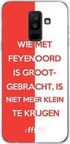 6F hoesje - geschikt voor Samsung Galaxy A6 Plus (2018) -  Transparant TPU Case - Feyenoord - Grootgebracht #ffffff