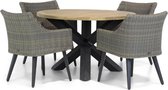 Garden Collections Milton/Rockville 120 cm rond dining tuinset 5-delig