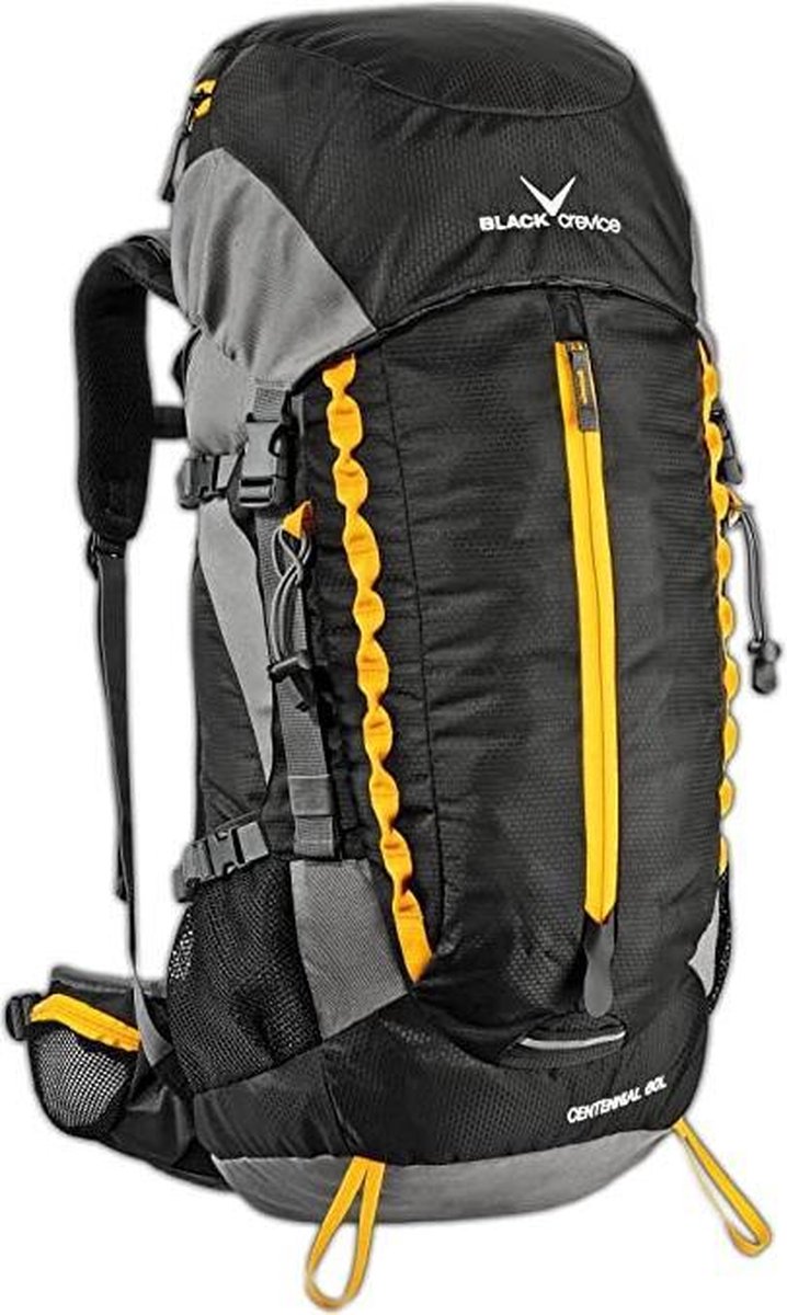 Black Crevice Rugzak Centennial 60 Liter Polyester Zwart