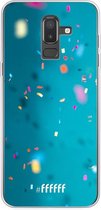 Samsung Galaxy J8 (2018) Hoesje Transparant TPU Case - Confetti #ffffff