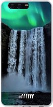Huawei P10 Plus Hoesje Transparant TPU Case - Waterfall Polar Lights #ffffff