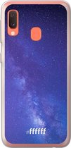 Samsung Galaxy A20e Hoesje Transparant TPU Case - Star Cluster #ffffff