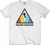 Imagine Dragons - Triangle Logo Kinder T-shirt - Kids tm 12 jaar - Wit