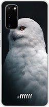 Samsung Galaxy S20 Hoesje Transparant TPU Case - Witte Uil #ffffff