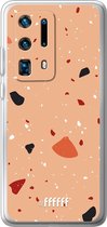 Huawei P40 Pro+ Hoesje Transparant TPU Case - Terrazzo N°5 #ffffff