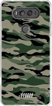 LG V20 Hoesje Transparant TPU Case - Woodland Camouflage #ffffff