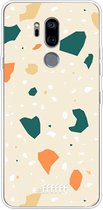 LG G7 ThinQ Hoesje Transparant TPU Case - Terrazzo N°1 #ffffff