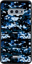 6F hoesje - geschikt voor Samsung Galaxy S10e -  TPU Case - Navy Camouflage #ffffff