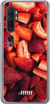 Xiaomi Mi Note 10 Hoesje Transparant TPU Case - Strawberry Fields #ffffff