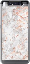 Samsung Galaxy A80 Hoesje Transparant TPU Case - Peachy Marble #ffffff