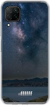 Huawei P40 Lite Hoesje Transparant TPU Case - Landscape Milky Way #ffffff