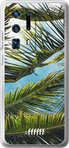 Huawei P40 Pro+ Hoesje Transparant TPU Case - Palms #ffffff