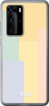 Huawei P40 Pro Hoesje Transparant TPU Case - Springtime Palette #ffffff
