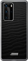 Huawei P40 Pro Hoesje Transparant TPU Case - Black Beach #ffffff