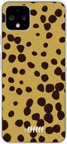 Google Pixel 4 Hoesje Transparant TPU Case - Cheetah Print #ffffff