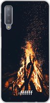 Samsung Galaxy A7 (2018) Hoesje Transparant TPU Case - Bonfire #ffffff