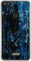 Huawei P10 Lite Hoesje Transparant TPU Case - Bubbling Blues #ffffff