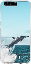 Huawei P10 Hoesje Transparant TPU Case - Dolphin #ffffff