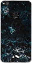 Huawei P8 Lite (2017) Hoesje Transparant TPU Case - Dark Blue Marble #ffffff