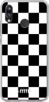 Huawei P20 Lite (2018) Hoesje Transparant TPU Case - Checkered Chique #ffffff