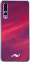 Huawei P30 Hoesje Transparant TPU Case - Red Skyline #ffffff