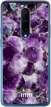 OnePlus 7 Pro Hoesje Transparant TPU Case - Purple Geode #ffffff