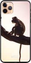 iPhone 11 Pro Max Hoesje TPU Case - Macaque #ffffff