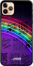 iPhone 11 Pro Max Hoesje TPU Case - Love is Love #ffffff